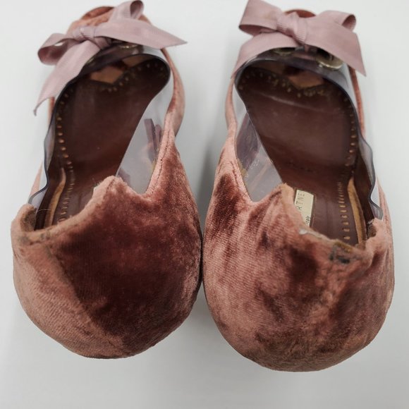 Stella McCartney Crushed Velvet Peep-toe Pumps - Picture 12 of 16